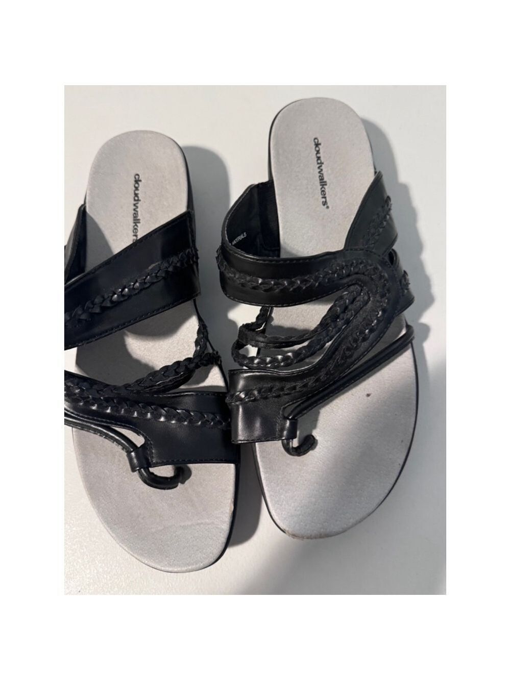 Women's Cloudwalkers Sandals, Size 9W black
